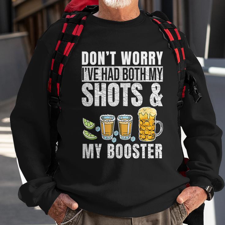 Funny Dont Worry Ive Had Both My Shots And Booster Funny Vaccine Gift Tshirt Sweatshirt Gifts for Old Men