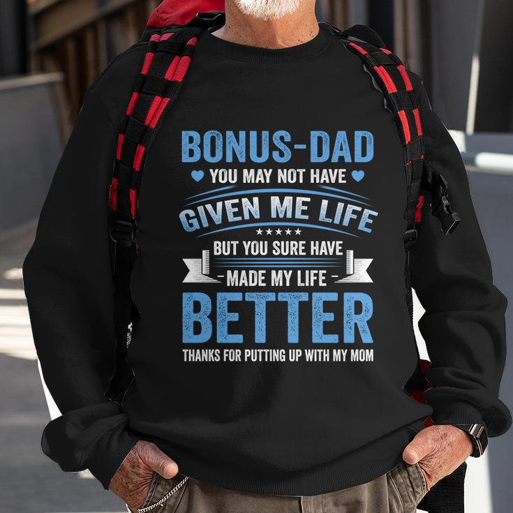 Funny Fathers Day Bonus Dad Gift From Daughter Son Wife Gift Sweatshirt Gifts for Old Men
