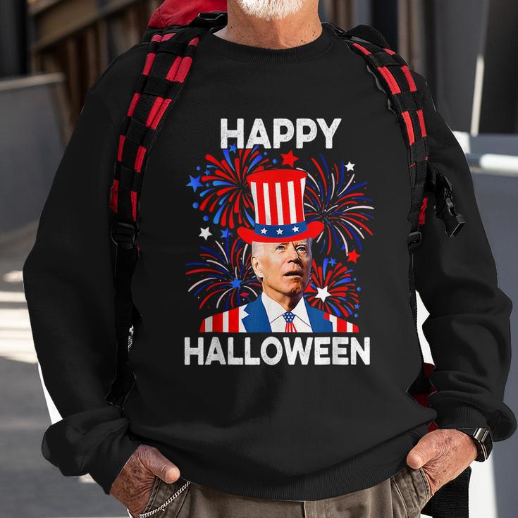 Funny Joe Biden Happy Halloween Confused For 4Th Of July V2 Sweatshirt Gifts for Old Men