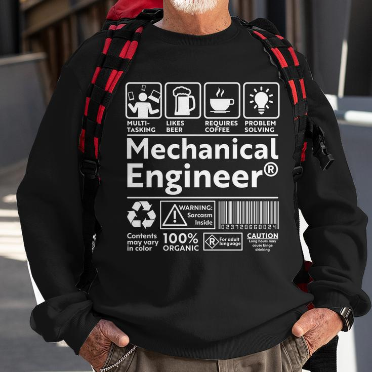 Funny Mechanical Engineer Label Sweatshirt Gifts for Old Men
