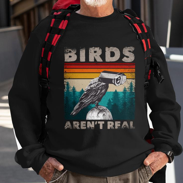 Funny Meme Birds Surveillance Truther Cctv Bird Arent Real Gift Sweatshirt Gifts for Old Men