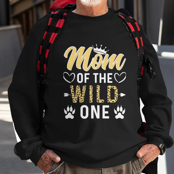 Funny Mom Of The Wild One 1St Birthday Matching Family Sweatshirt Gifts for Old Men