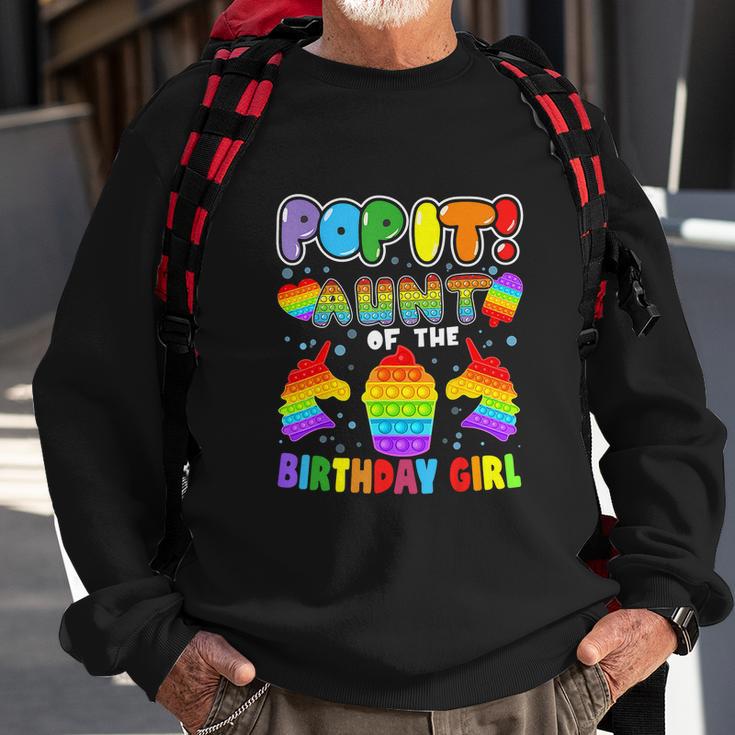 Funny Pop It Aunt Of The Birthday Girl Sweatshirt Gifts for Old Men