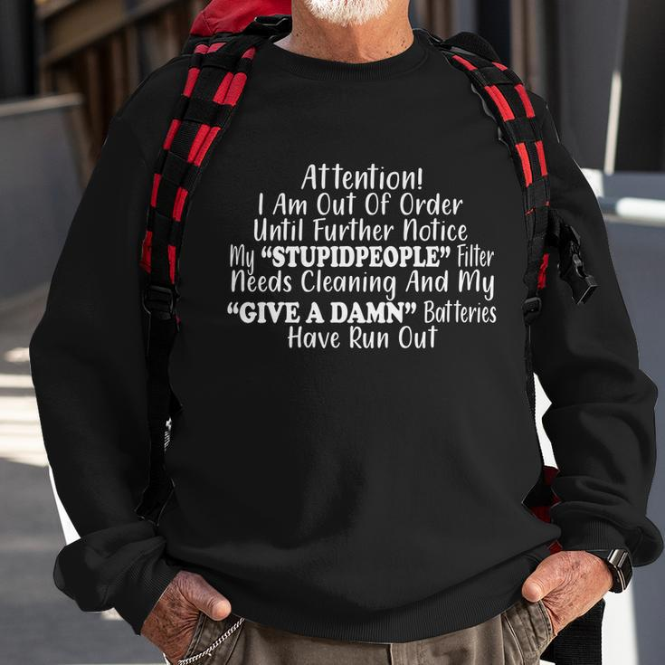Funny Stupid People Filter Tshirt Sweatshirt Gifts for Old Men