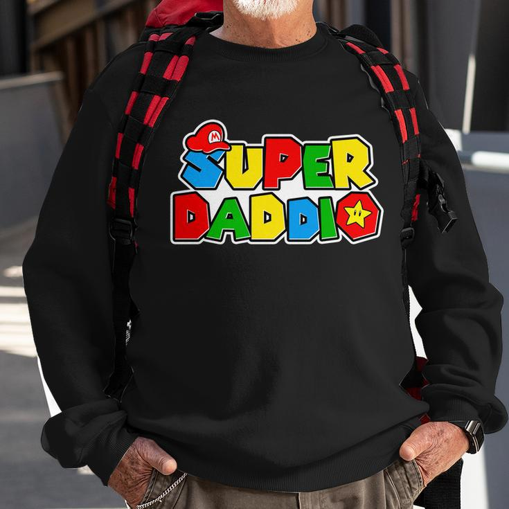 Funny Super Daddio Fathers Day Gamer Tshirt Sweatshirt Gifts for Old Men
