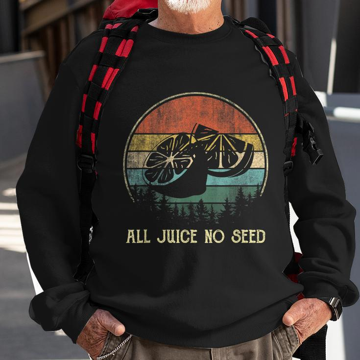 Funny Vasectomy Gifts For Men All Juice No Seed Sweatshirt Gifts for Old Men