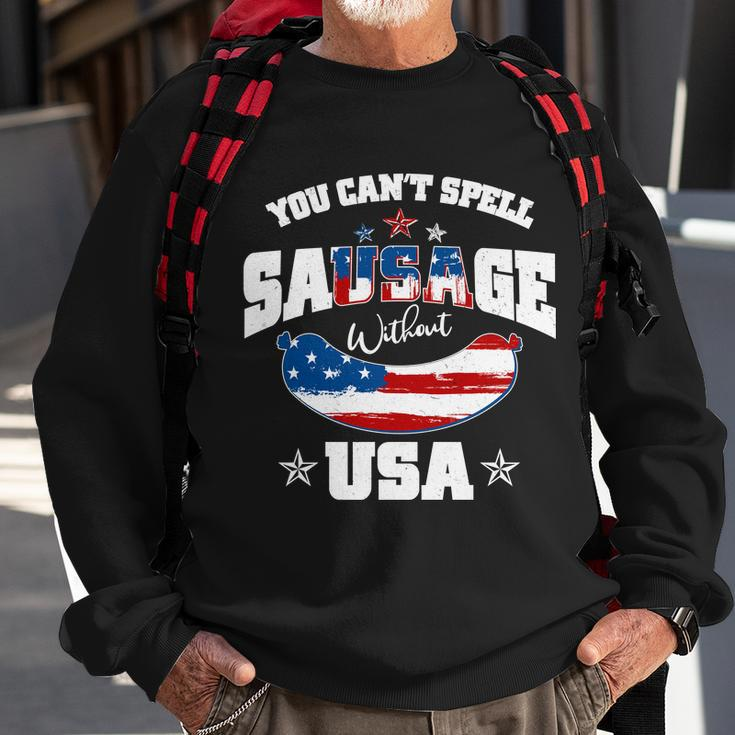Funny You Cant Spell Sausage Without Usa Sweatshirt Gifts for Old Men