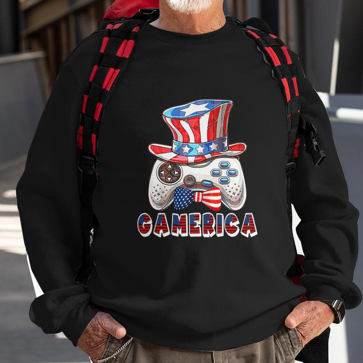 Gamerica 4Th Of July Usa Flag Sweatshirt Gifts for Old Men