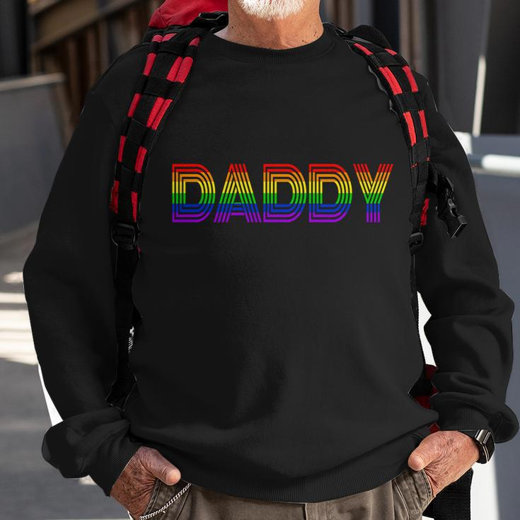 Gay Pride Proud Daddy Lgbt Sweatshirt Gifts for Old Men