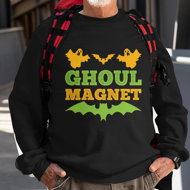 Ghoul Magnet Funny Halloween Quote Sweatshirt Gifts for Old Men