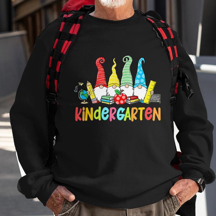 Gnomes Kindergarten Crew First Day Teacher Back To School Sweatshirt Gifts for Old Men