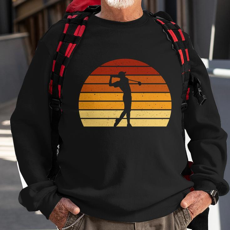 Golf Retro Sunset Golfing Sweatshirt Gifts for Old Men