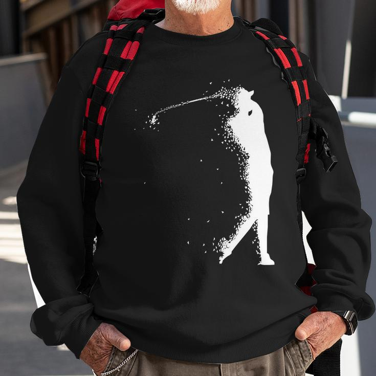 Golf Swing Splatter Golfer Logo Tshirt Sweatshirt Gifts for Old Men