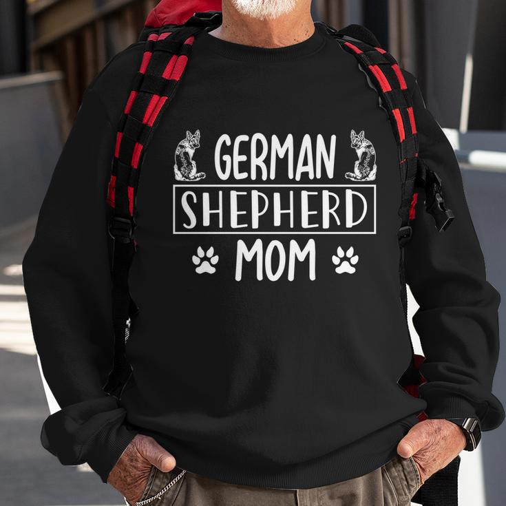 Graphic 365 Dog Breed German Shepherd Mom Funny Gift Sweatshirt Gifts for Old Men