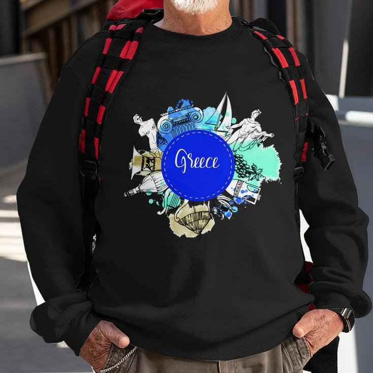 Greece V2 Sweatshirt Gifts for Old Men