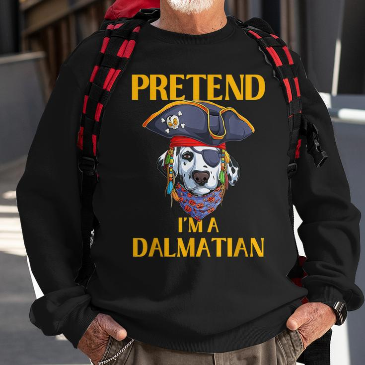 Halloween Dalmatian Costume Pretend Im A Dalmatian Sweatshirt Gifts for Old Men