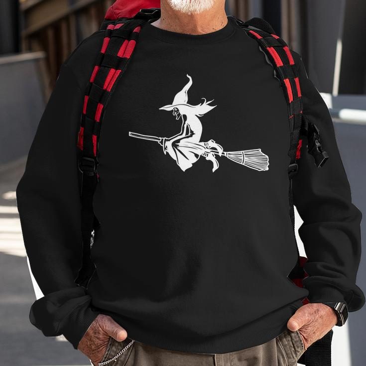 Halloween Funny Creepy Witch White Version For You Men Women Sweatshirt Graphic Print Unisex Gifts for Old Men