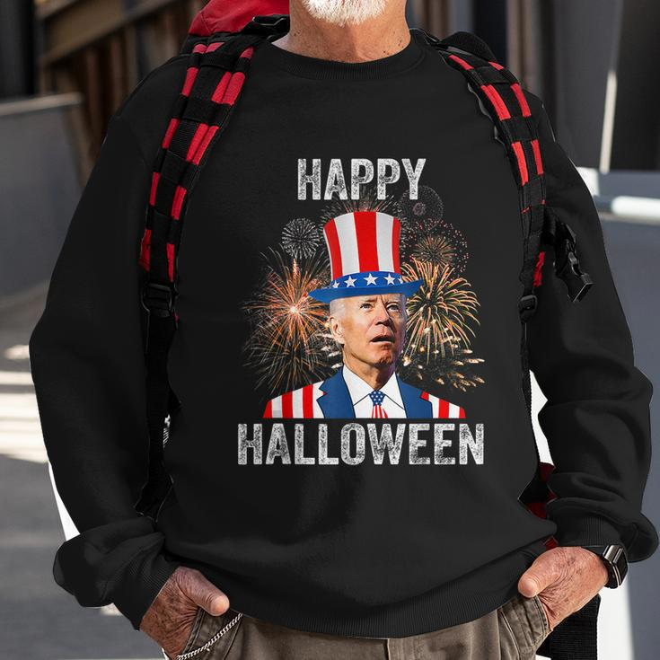 Halloween Funny Happy 4Th Of July Anti Joe Biden Sweatshirt Gifts for Old Men