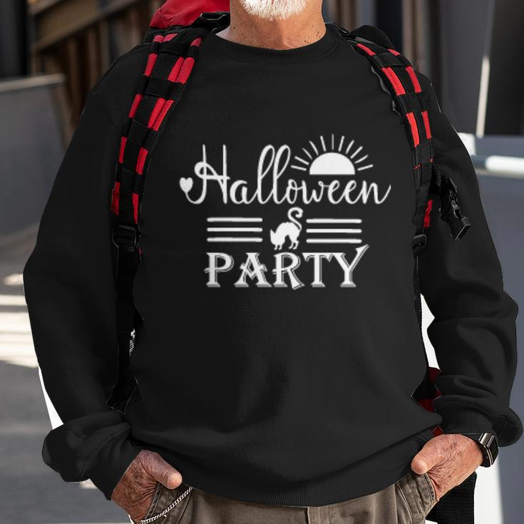 Halloween Party Cat Halloween Quote Sweatshirt Gifts for Old Men