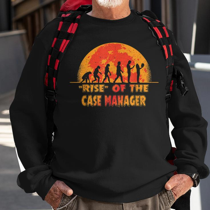 Halloween Rise Of The Case Manager Job Coworker Men Women Sweatshirt Graphic Print Unisex Gifts for Old Men
