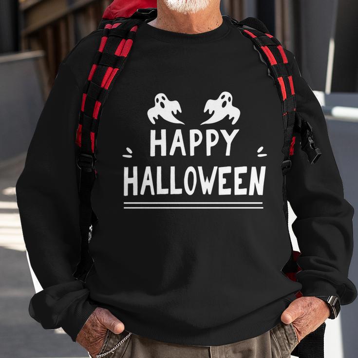 Happy Halloween Ghost Funny Halloween Quote Sweatshirt Gifts for Old Men