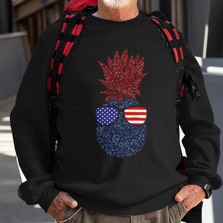 Hawaiian Pineapple American 4Th Of July Sweatshirt Gifts for Old Men