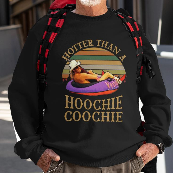 Hotter Than A Hoochie Coochie Daddy Vintage Retro Country Music Sweatshirt Gifts for Old Men