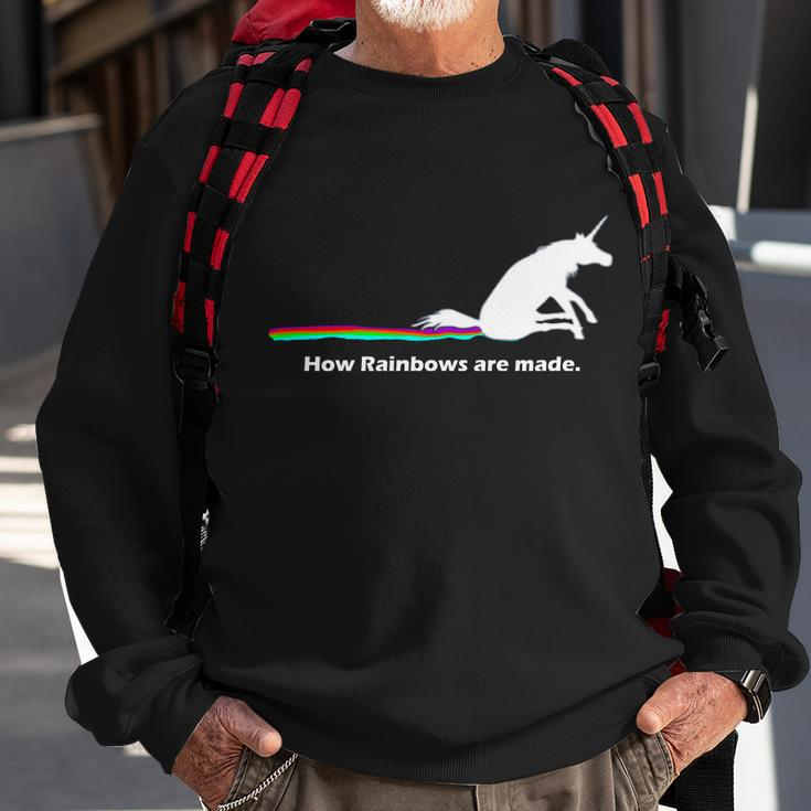How Rainbows Are Made Unicorn Tshirt Sweatshirt Gifts for Old Men