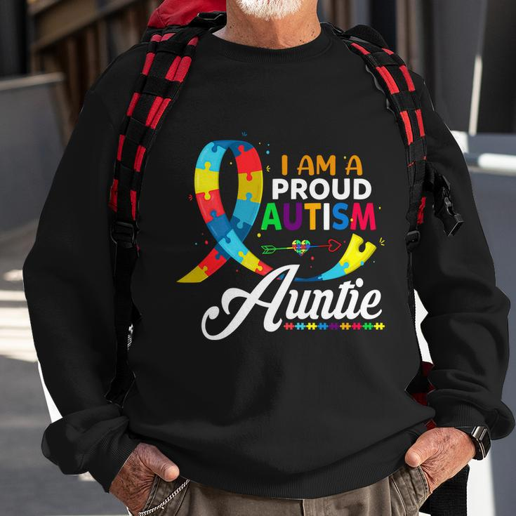I Am A Proud Autism Auntie Autism Autism Awareness Sweatshirt Gifts for Old Men