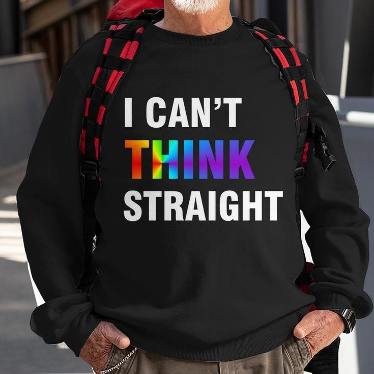 I Cant Think Straight Gay Pride Tshirt Sweatshirt Gifts for Old Men