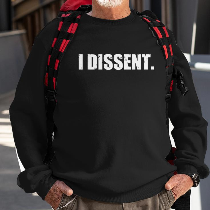 I Dissent Collar Rbg We Wont Go Back Sweatshirt Gifts for Old Men