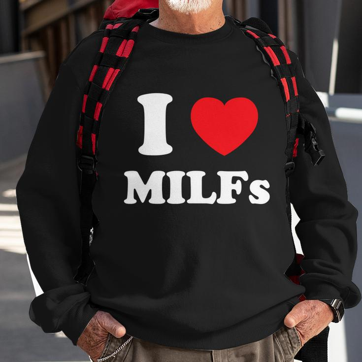 I Love Heart Milfs And Mature Sexy Women Sweatshirt Gifts for Old Men