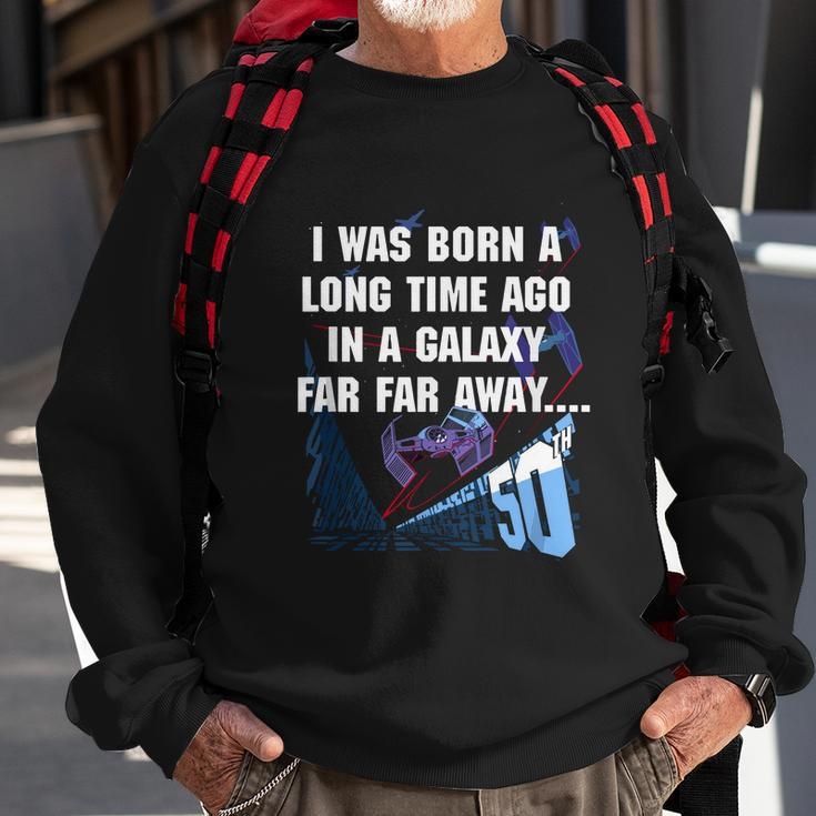 I Was Born A Long Time Ago 50Th Birthday Portrait Graphic Design Printed Casual Daily Basic Sweatshirt Gifts for Old Men