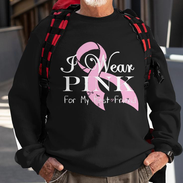 I Wear Pink For My Best Friend Sweatshirt Gifts for Old Men
