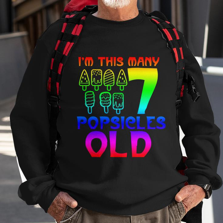Im This Many Popsicles Old Funny Birthday For Men Women Great Gift Sweatshirt Gifts for Old Men