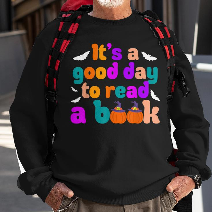 Its A Good Day To Read A Book Book Lovers Halloween Costume Sweatshirt Gifts for Old Men