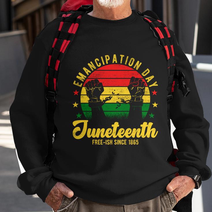 Juneteenth Emancipation Day Vintage Cool Melanin Black Pride Gift V3 Sweatshirt Gifts for Old Men