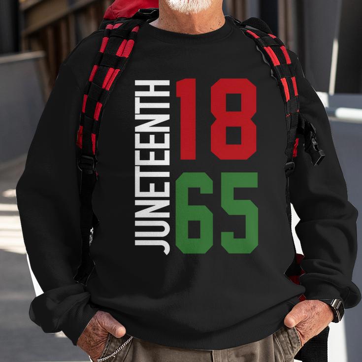 Juneteenth Jersey Sweatshirt Gifts for Old Men