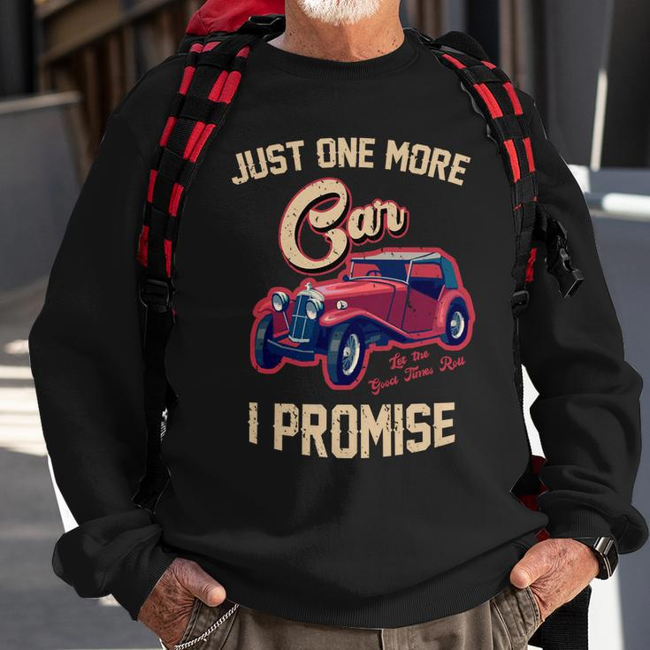 Just One More Car I Promise Vintage Classic Old Cars Sweatshirt Gifts for Old Men