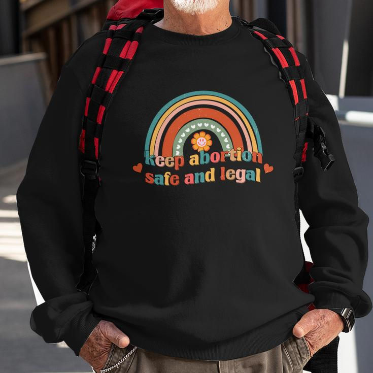 Keep Abortion Safe And Legal Feminist Sweatshirt Gifts for Old Men
