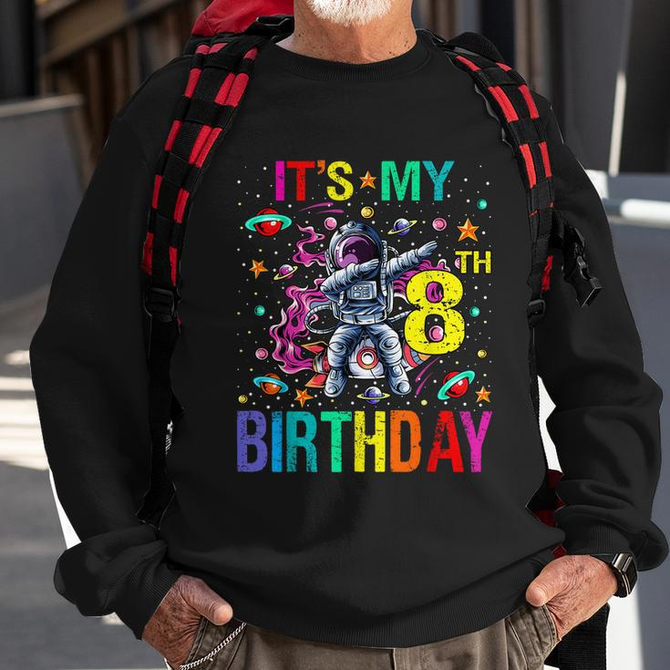 Kids Its My 8Th Birthday Astronaut Space Sweatshirt Gifts for Old Men