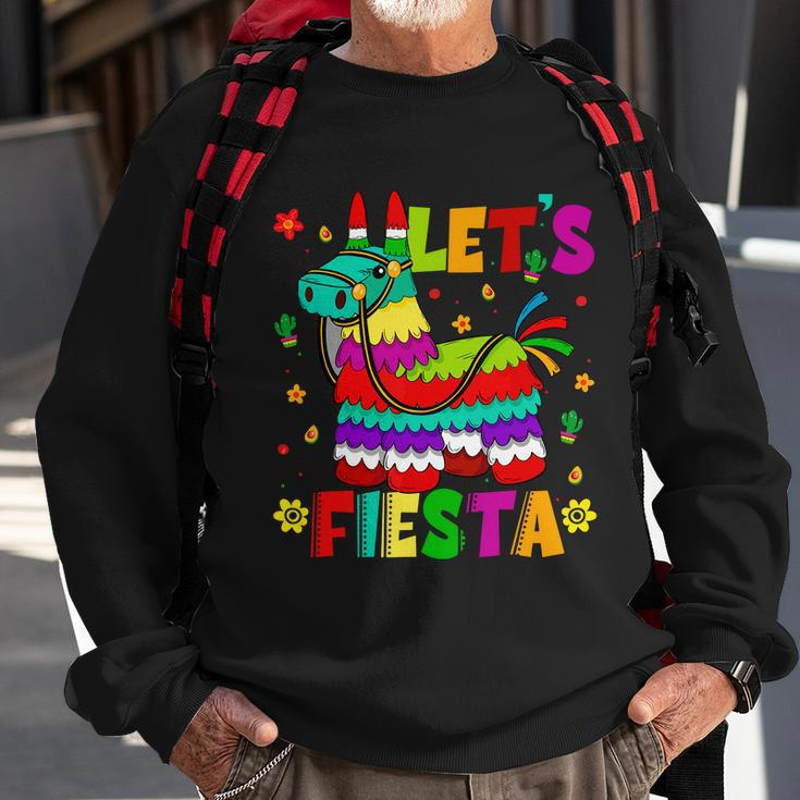 Lets Fiesta Cinco De Mayo Mexican Party Mexico Donkey Pinata Sweatshirt Gifts for Old Men