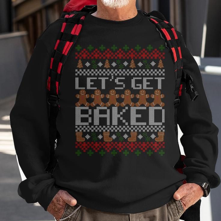 Lets Get Baked Ugly Christmas Sweater Tshirt Sweatshirt Gifts for Old Men