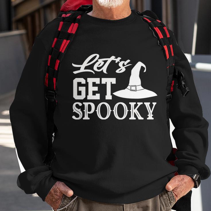 Lets Get Spooky Halloween Quote Sweatshirt Gifts for Old Men