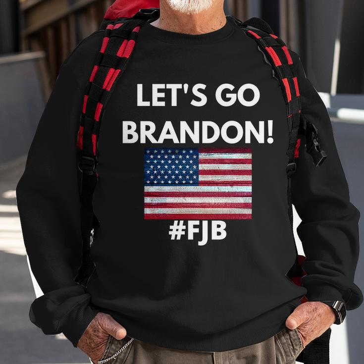 Lets Go Brandon Fjb American Flag Sweatshirt Gifts for Old Men