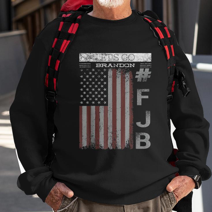 Lets Go Brandon Fjb Funny Meme Us Flag Tshirt Sweatshirt Gifts for Old Men