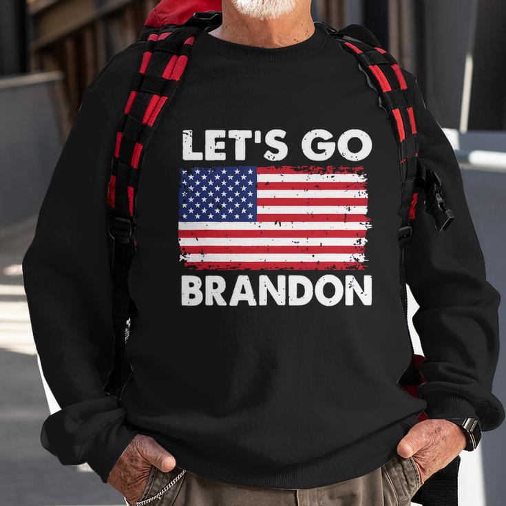 Lets Go Brandon Lets Go Brandon Flag Sweatshirt Gifts for Old Men