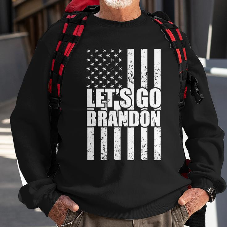 Lets Go Brandon Vintage American Flag Tshirt Sweatshirt Gifts for Old Men