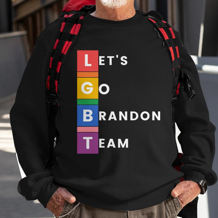 Lgbt Lets Go Brandon Team Funny Sweatshirt Gifts for Old Men