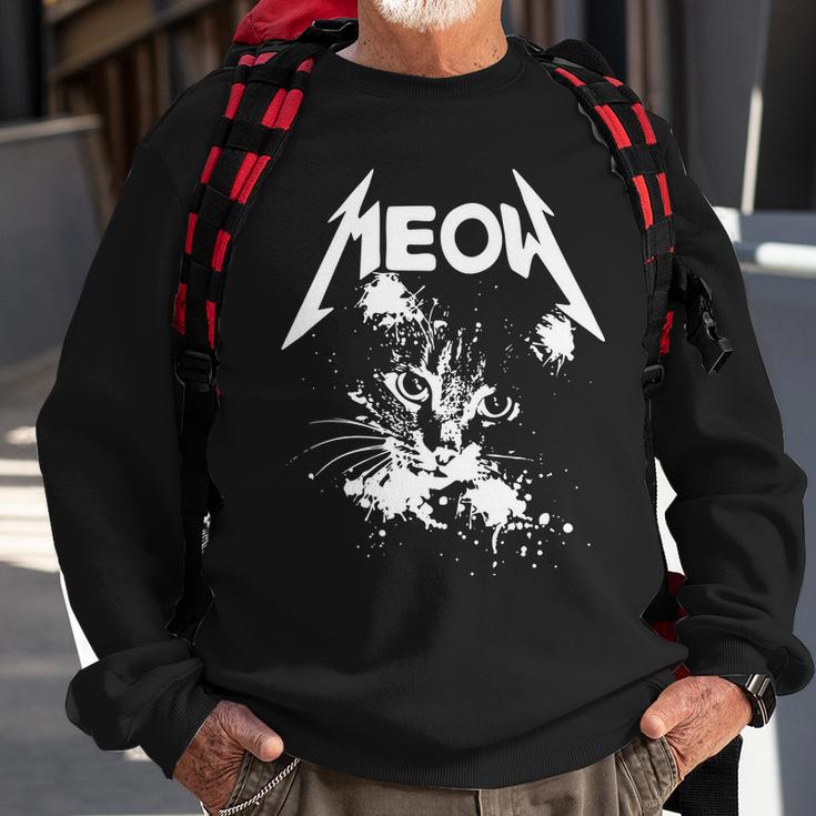 Lightning Cat Meow Logo Tshirt Sweatshirt Gifts for Old Men